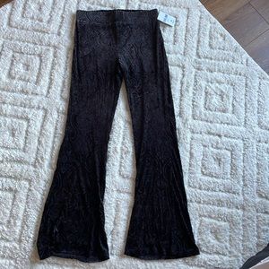 NWT Velvet pants with design